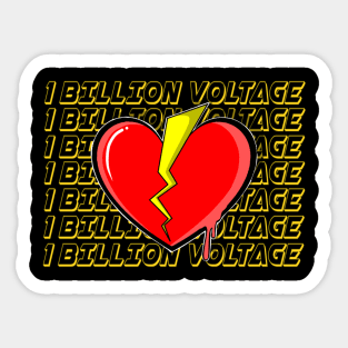 1 BILLION VOLTAGE Sticker